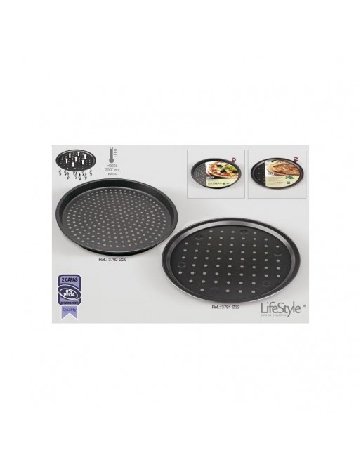 Molde pizza antiadherente 32 cm