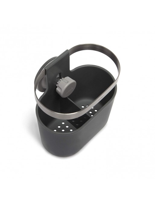 Charcoal holster sure lock utensil caddy, kitchen organizer for sink