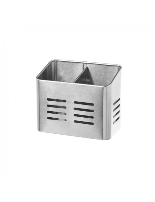 Escurridor cubiertos metal cromado 16 x 9,50 x 13 cm