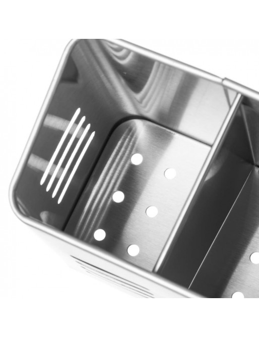 Escurridor cubiertos metal cromado 16 x 9,50 x 13 cm