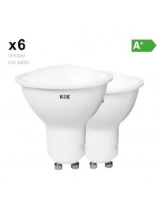 Bombilla gu10 6w luz cálida x2