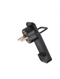 ENCHUFE SCHUKO MACHO NEGRO...