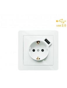 BASE SCHUKO CON USB 2.4A...
