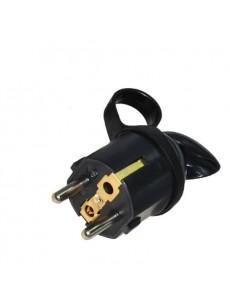 ENCHUFE SCHUKO MACHO NEGRO...