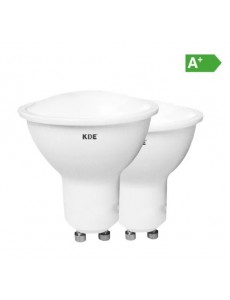 Bombilla gu10 7w luz cálida x2