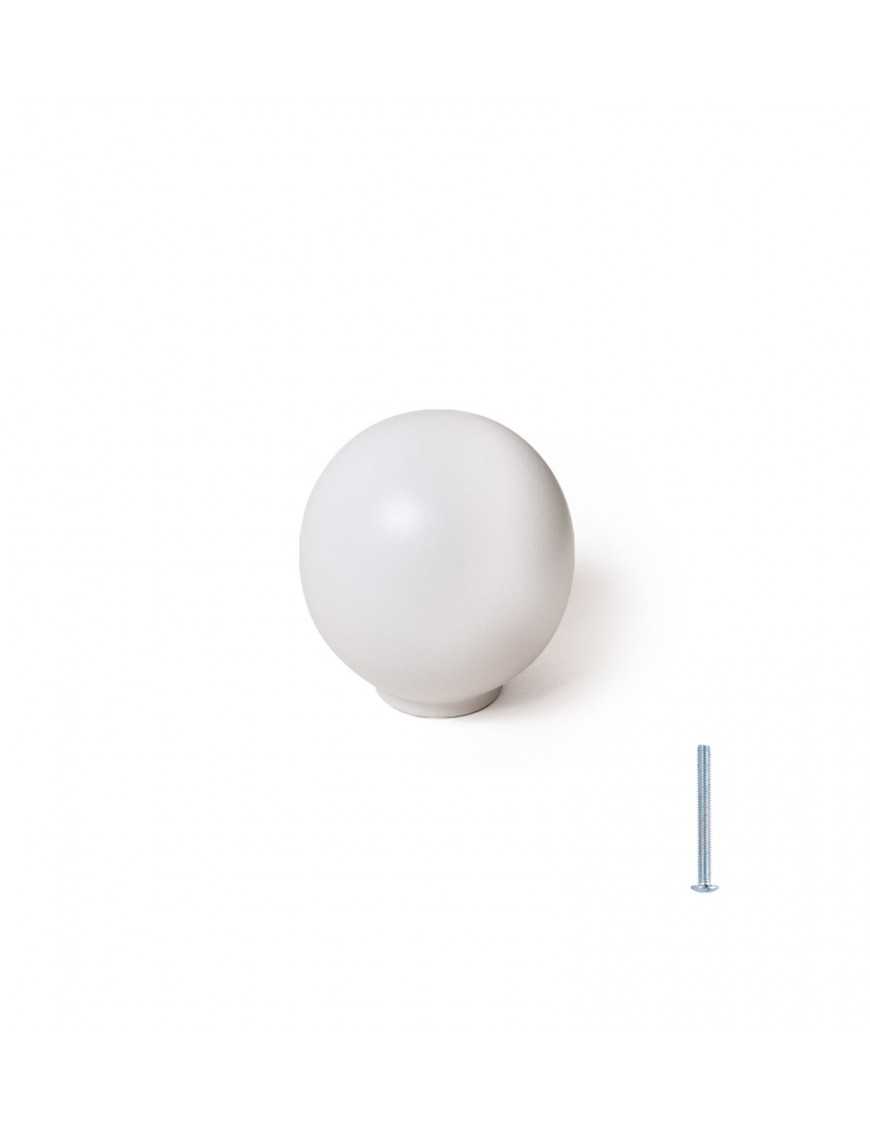 Alboroto Bolos Fatídico Pomos y tiradores para cajones (Bola blanca gigante , Ø50mm) | Hansel Home