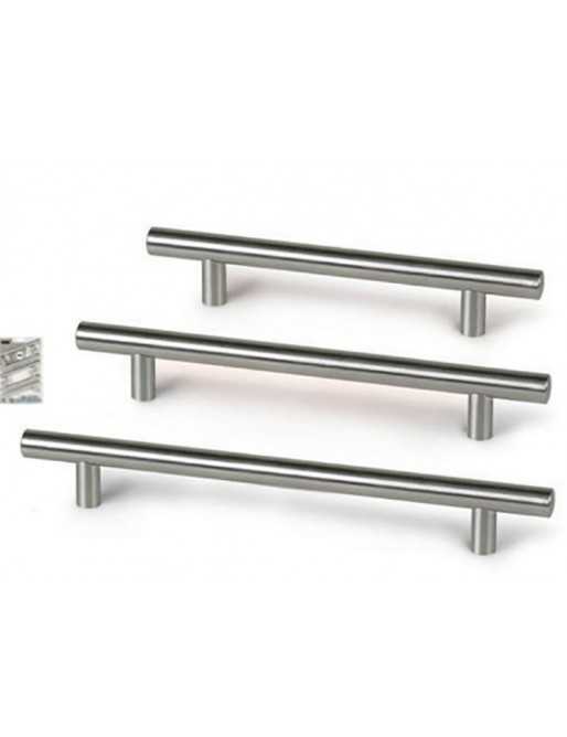 Tiradores y pomos para cajones (ACABADO EN INOX MATE, 96MM)