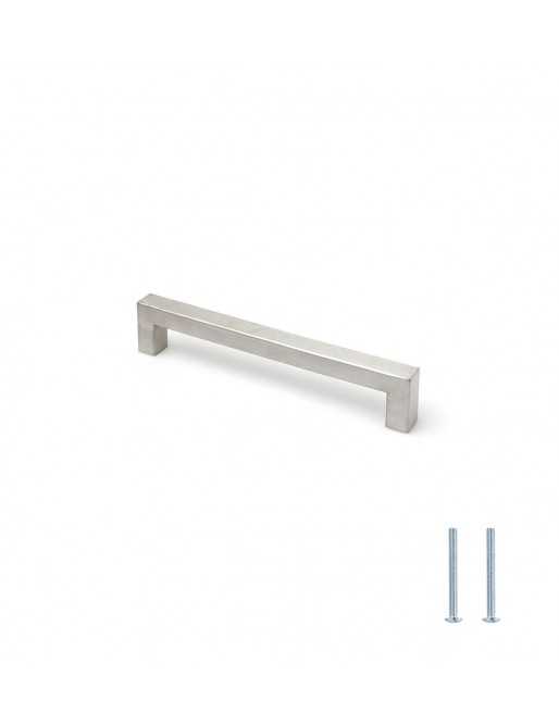 Tiradores y pomos para cajones (ACABADO EN INOX MATE, 160 MM-1)