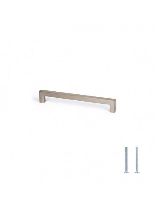 Tiradores y pomos para cajones (ACABADO EN INOX MATE, 128MM-1)