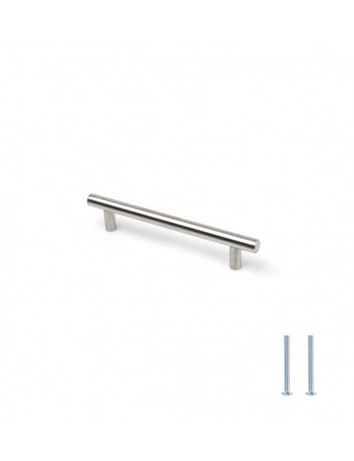 Tiradores y pomos para cajones (ACABADO EN INOX MATE, 128MM-2)