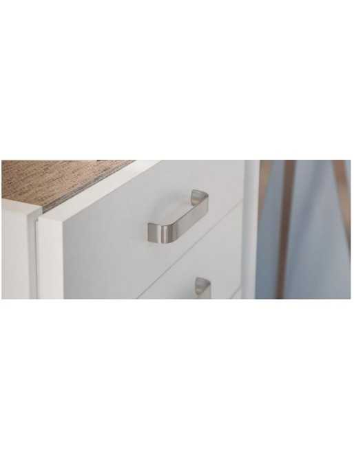 Tiradores y pomos para cajones (ACABADO EN ANODIZADO MATE, 128MM-2)