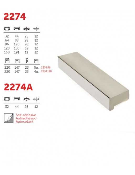 Tiradores y pomos para cajones (ACABADO EN ANODIZADO MATE, 160MM-1)