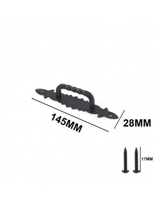 Tiradores y pomos para cajones (ACABADO EN NEGRO, 128MM)