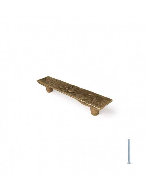 Tiradores y pomos para cajones (ACABADO EN CUERO VIEJO, 96MM-5)