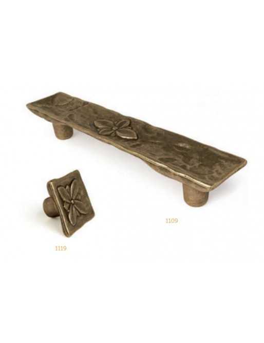 Tiradores y pomos para cajones (ACABADO EN CUERO VIEJO, 96MM-5)