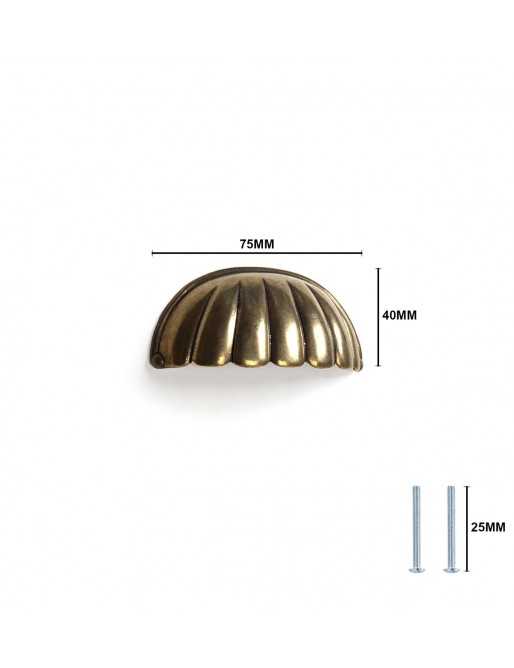 Tiradores y pomos para cajones (ACABADO EN CUERO VIEJO, 64MM-4)