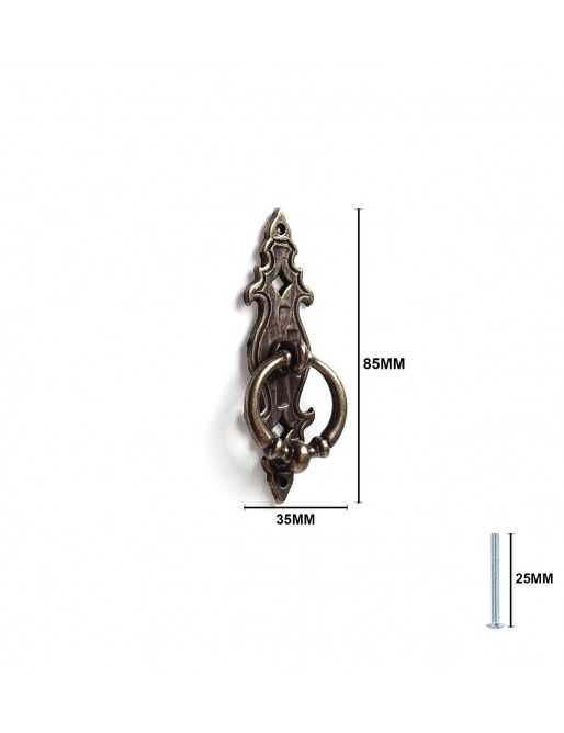 Tiradores y pomos para cajones (ACABADO EN CUERO VIEJO, 34MM)