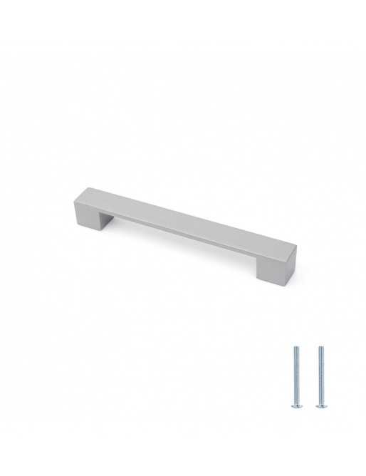 Tiradores y pomos para cajones (ACABADO EN ANODIZADO MATE, 192MM-2)