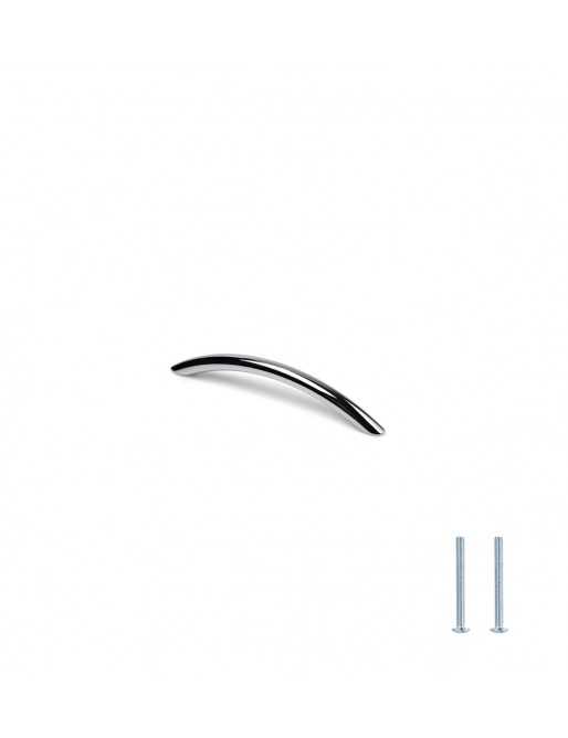 Tiradores y pomos para cajones (ACABADO EN CROMO BRILLO, 128MM)