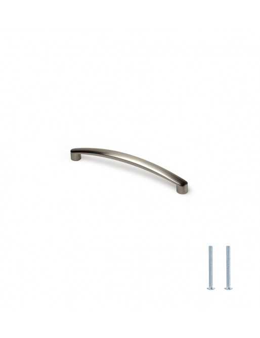 Tiradores y pomos para cajones (ACABADO EN NÍQUEL SATINADO, 128MM-2)