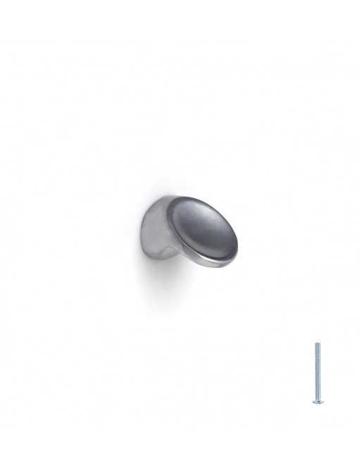 Tiradores y pomos para cajones (ACABADO EN CROMO MATE, 22MM)