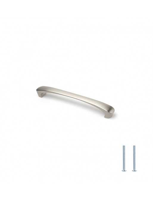 Tiradores y pomos para cajones (ACABADO EN NÍQUEL SATINADO, 160MM)