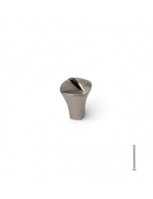 Tiradores y pomos para cajones (ACABADO EN NÍQUEL SATINADO, 19MM-1)