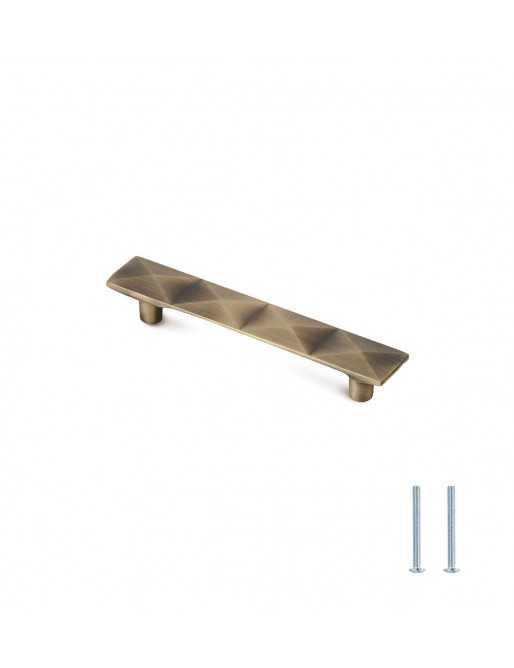 Tiradores y pomos para cajones (ACABADO EN CUERO SATINADO, 96MM-1)