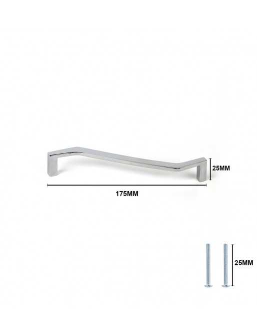 Tiradores y pomos para cajones (ACABADO EN CROMO BRILLO, 160MM)