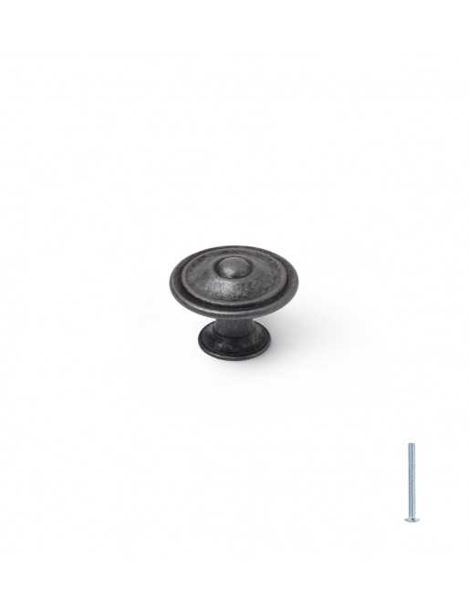 Tiradores y pomos para cajones (ACABADO EN PLATA VIEJA, 35MM-1)