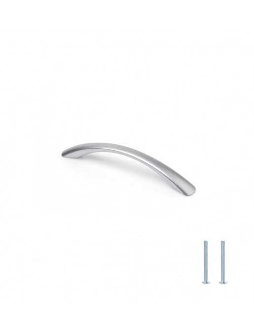 Tiradores y pomos para cajones (ACABADO EN CROMO MATE, 128MM-2)