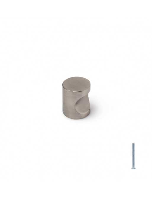 Tiradores y pomos para cajones (ACABADO EN NÍQUEL SATINADO, 21MM)