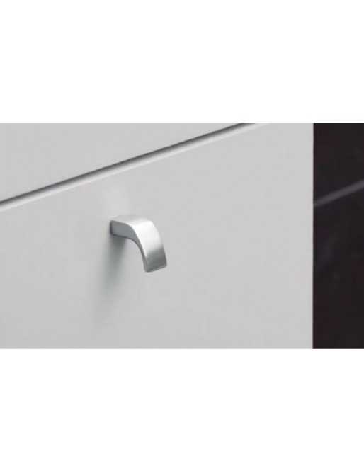 Tiradores y pomos para cajones (ACABADO EN NÍQUEL SATINADO, 22MM)