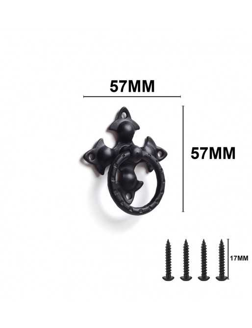 Tiradores y pomos para cajones (ACABADO EN NEGRO, 45MM)