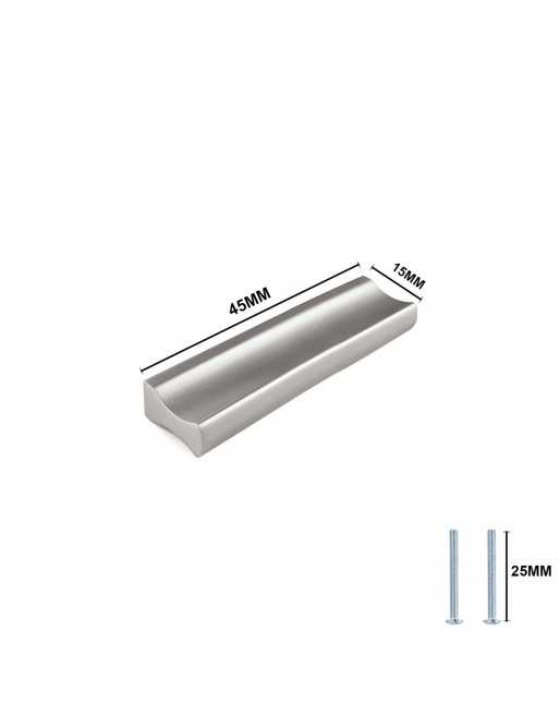 Tiradores y pomos para cajones (ACABADO EN ANODIZADO MATE, 32MM-3)