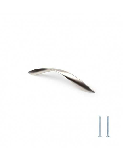 Tiradores y pomos para cajones (ACABADO EN NÍQUEL BISÚ, 128MM-1)