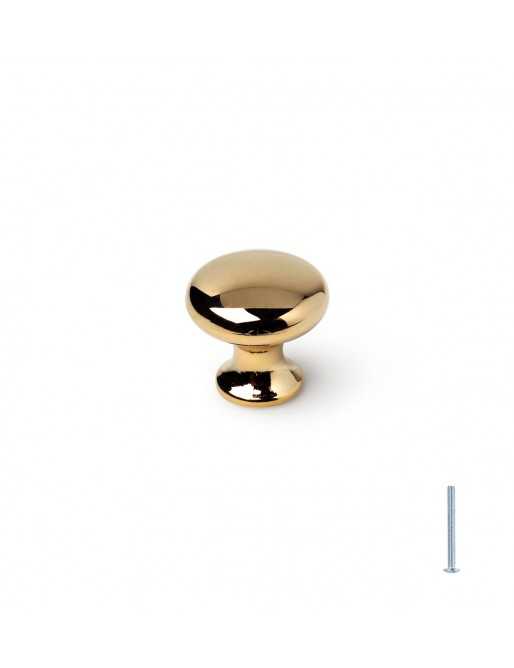 Tiradores y pomos para cajones (ACABADO EN ORO, 20MM)