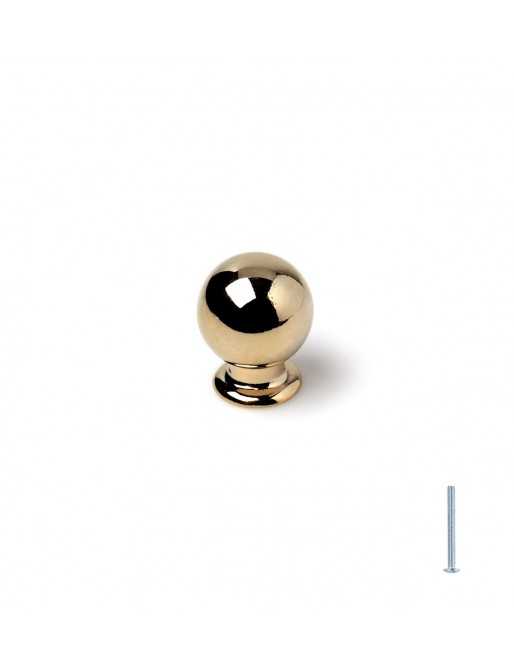 Tiradores y pomos para cajones (ACABADO EN ORO, 24MM)