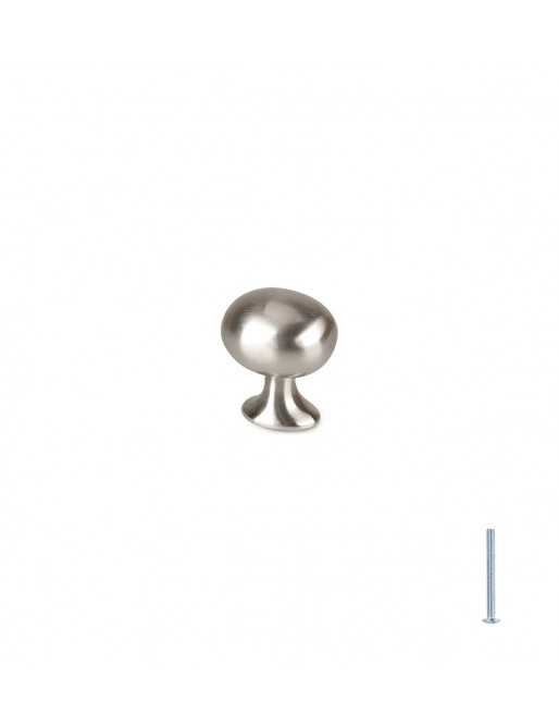 Tiradores y pomos para cajones (ACABADO EN NÍQUEL SATINADO, 26MM)