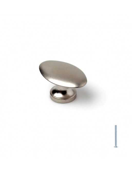 Tiradores y pomos para cajones (ACABADO EN NÍQUEL BISÚ, 21MM)