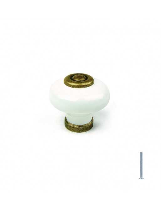 Tiradores y pomos para cajones (ACABADO EN CUERO VIEJO, 31MM-2)