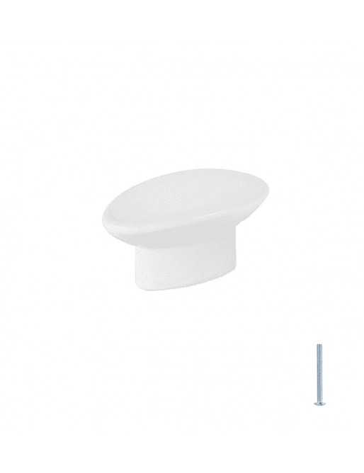 Tiradores y pomos para cajones (ACABADO EN BLANCO, 41MM)