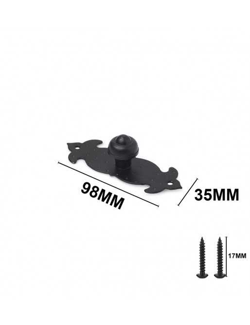 Tiradores y pomos para cajones (ACABADO EN NEGRO, 80MM)