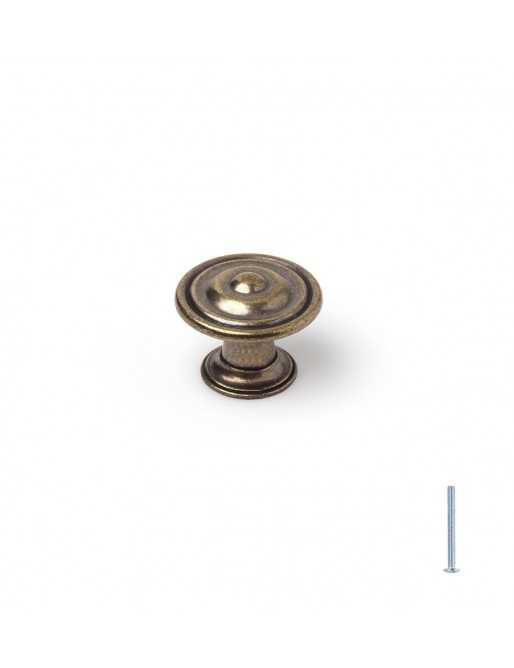 Tiradores y pomos para cajones (ACABADO EN CUERO VIEJO, 30MM-1)