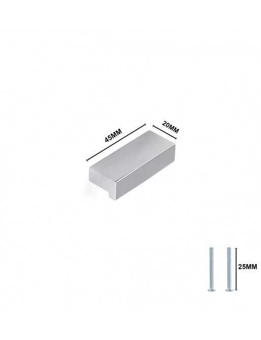 Tiradores y pomos para cajones (ACABADO EN CROMO BRILLO, 32MM)