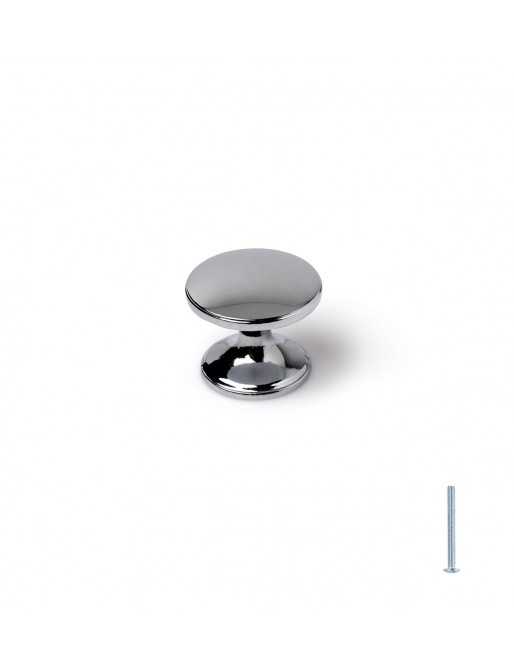 Tiradores y pomos para cajones (ACABADO EN CROMO BRILLO, 33MM)