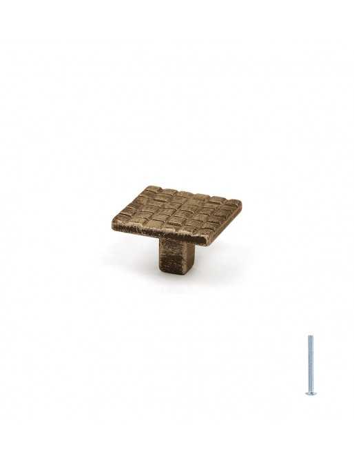 Tiradores y pomos para cajones (ACABADO EN CUERO VIEJO, 30MM-4)