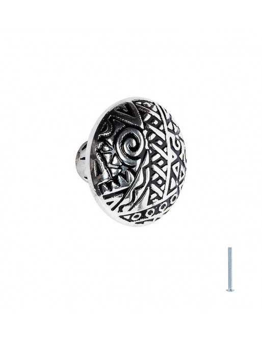 Tiradores y pomos para cajones (ACABADO EN PLATA VIEJA, 35MM-2)