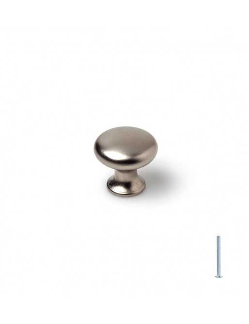 Tiradores y pomos para cajones (ACABADO EN CROMA MATE, 25MM)