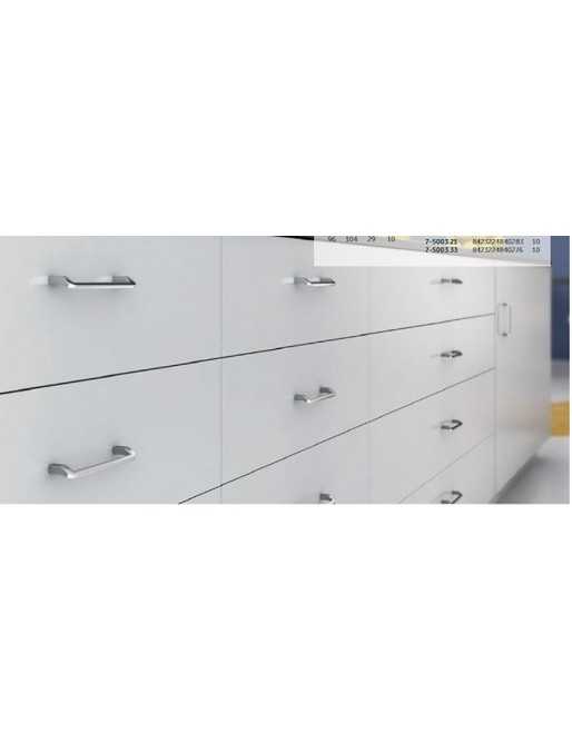 Tiradores y pomos para cajones (ACABADO EN CROMO BRILLO, 96MM-1)